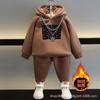 Jungen Winter Fleece Sweatshirt Set 2 Teile Kleinkind Baby Dick Warm Sport Trainingsanzug Kinder Herbst Mode Outfit Zweiteilige Kleidung