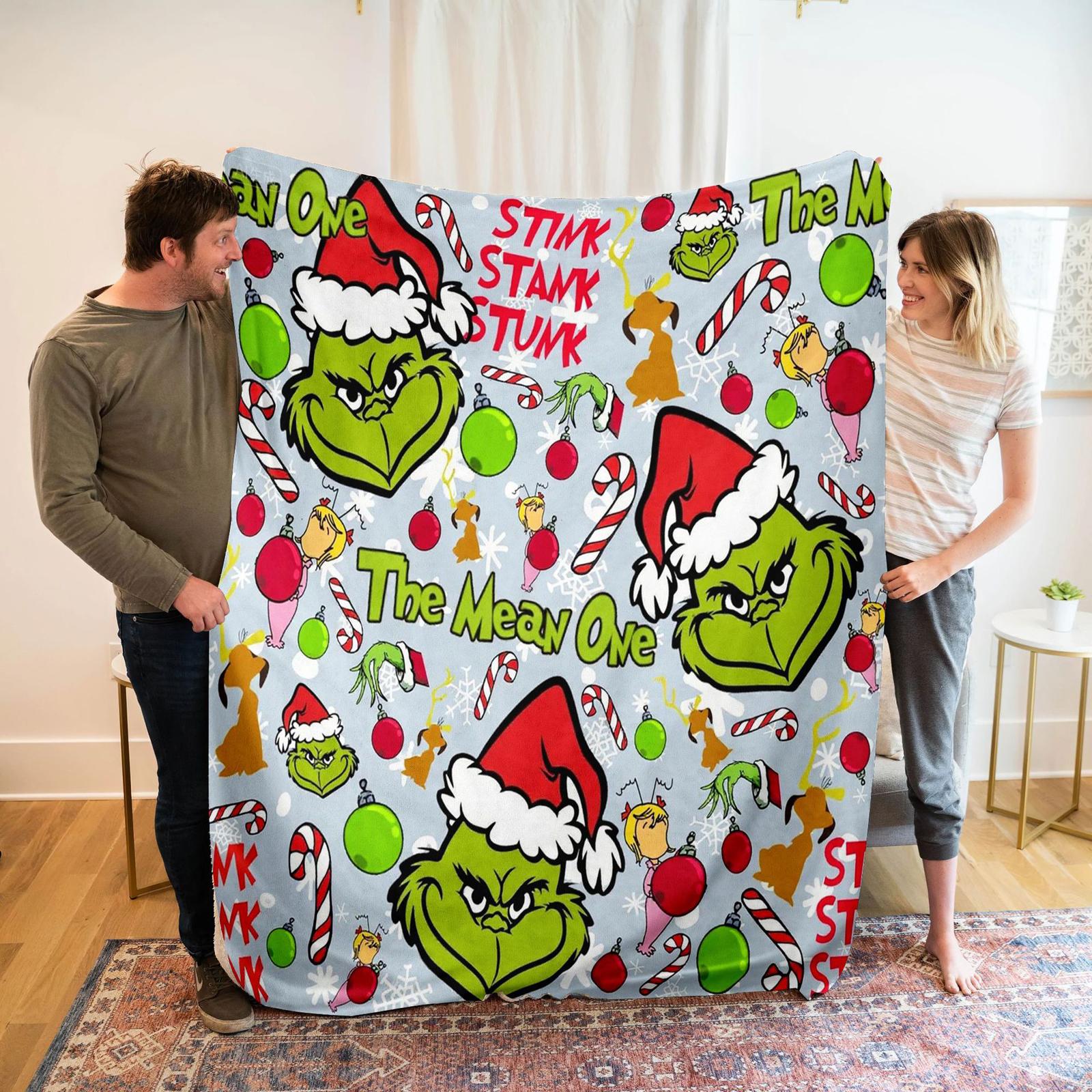 

Blue Velvet Blanket Christmas Blanket Personalized Blanket Digital Printed Blanket 130x150cm One Size