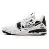 Jordan Legacy 312 Cushioning Slip Resistant Abrasion Resistant Mid top Vintage Basketball Shoes Men's Black White CD7069-110(Team56-hello)
