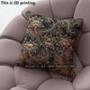 Vintage Lotus Floral Throw Pillow Covers Pattern Cushion Cover Suitable for Sofa Bedroom Car Pillow Cover