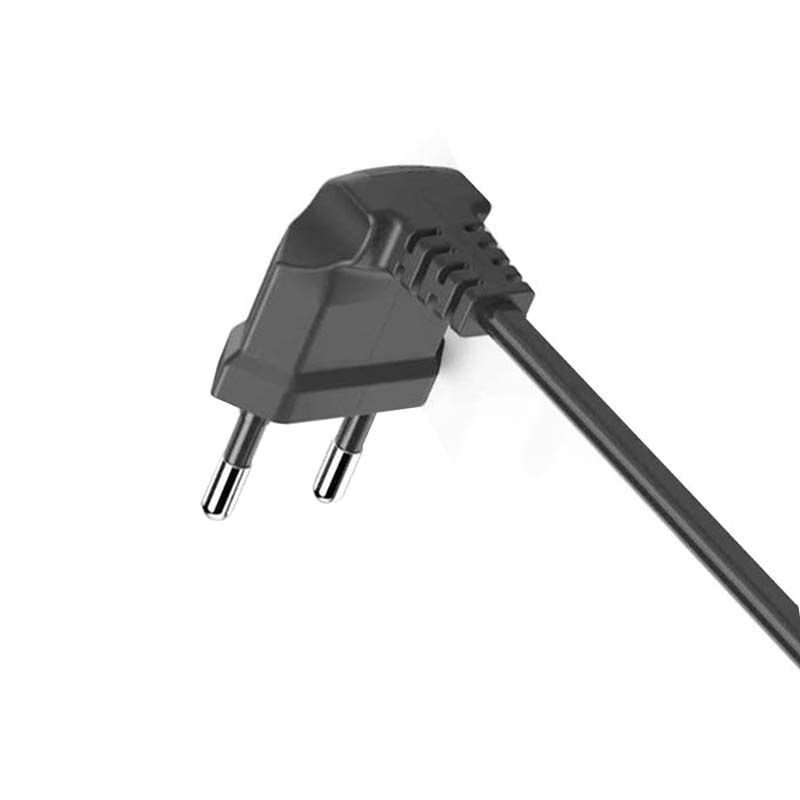EU Power Extension Cord Anged European AC Power Extension Cord Europe 2-prong Power Lead Male to Female Extension Cable Wire 1