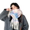 High-end atmosphere scarf women's winter new Korean version of Internet celebrities sweet and versatile thickened Mahai plush scarf