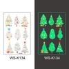 In-Stock Luminous Christmas Temporary Tattoo Stickers for Holiday Party & Window Decoration Gifts