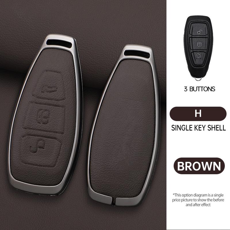 

3 Buttons Car Key Case For Ford C-Max Mondeo Kuga Fiesta Titanium Ford Focus 3 4 St Mk3 Mk4 Key Fob Cover Case Bag