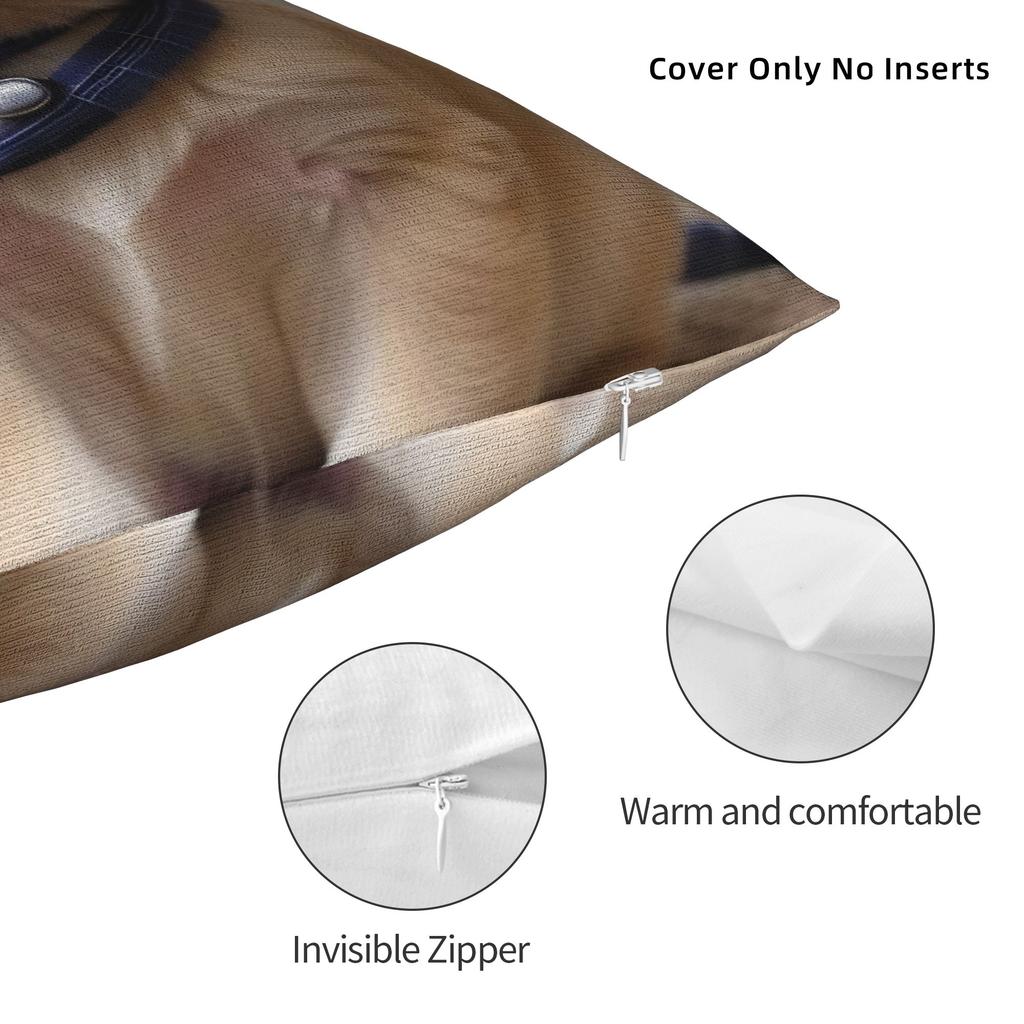 Cute Puppy Pet Pillow Cover Morden Pillow Case For Office Car Home Decor Soft Cushion Cover Gift
