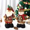 Christmas Retractable Doll Window Decoration Santa Claus Snowman Standing Doll Christmas Gift Decoration