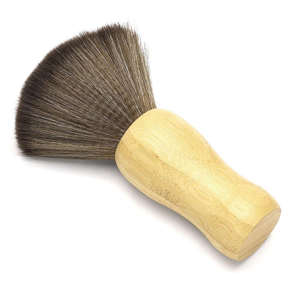 Wooden Handle Salon Brush Soft Brush Hair Cleaning Brush Fashion Barber Brush  Home Use