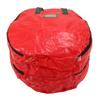 24 Inch Christmas Wreath Storage Bag Double Layer Waterproof Dustproof Red Holiday Wreath Container