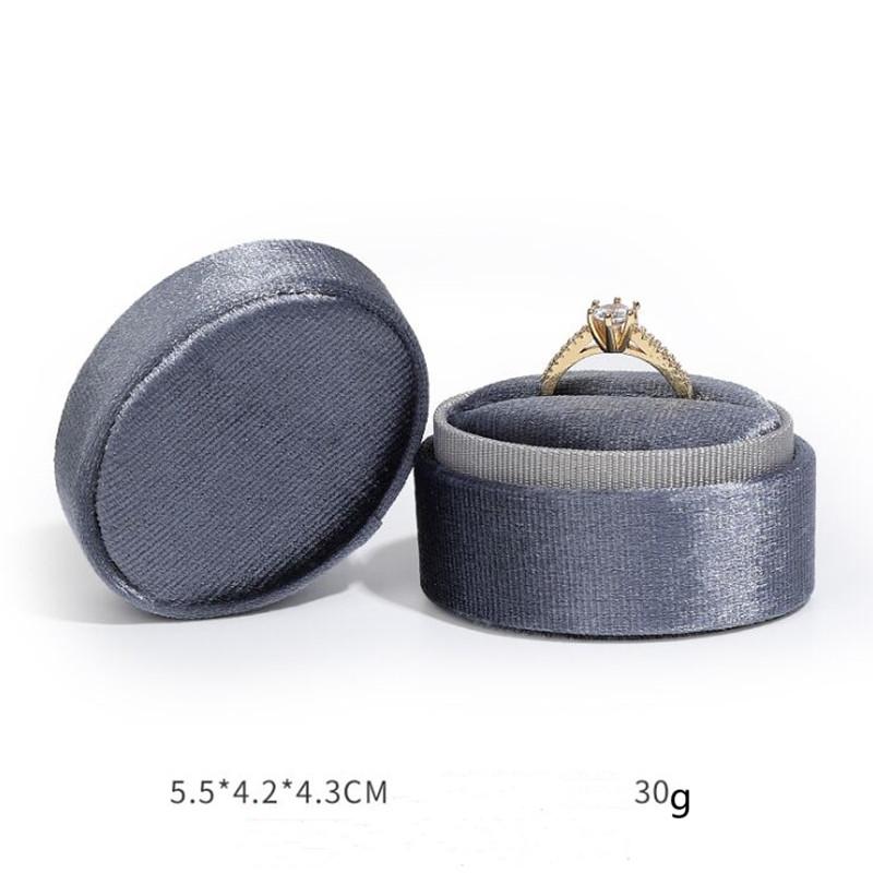 Kord Samt Ringbox 5x5x4cm Kleine Größe Vierfarbig Spot Sechseck Flanell Ring Schmuckschatulle Für Hochzeit & Verlobung