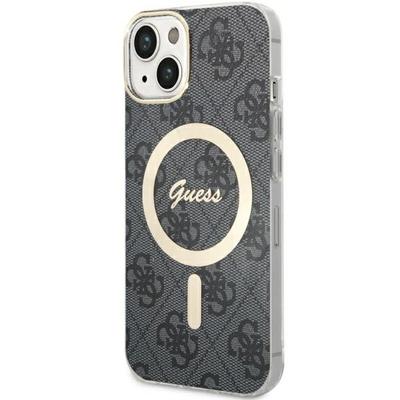 Hülle für iPhone 14 Guess Hardcase MagSafe Schwarz