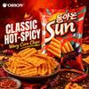 Chips de Maïs Ondulées Orion Saveur Classique Pimenté 70g snacks de maïs croustillants saveur pimenté