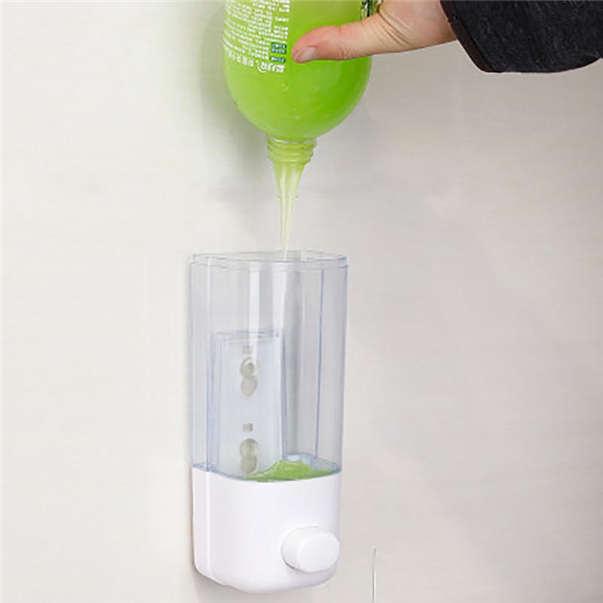 Buy Toilet Bathroom Wall Mount Soap Dispenser Shampoo Shower Gel