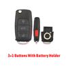 Replacement Flip Key Fob Housing Remote Fit For Keydiy B01 Xhorse Vvdi Smart Housing Cover Fit For Vw B5 Passat Lavida Bora Sagitar Tiguan