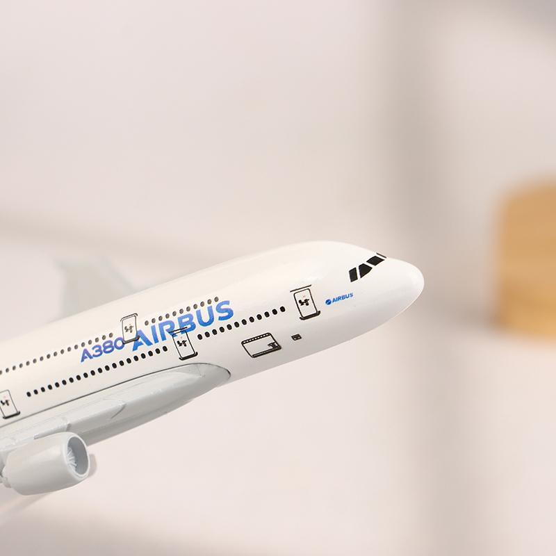 16 cm A380 Originalmodell Legeringsfly 1:400 Skala Metall Flymodell Støpt Fly Luftfart Samleobjekter Leketøy For Gutter