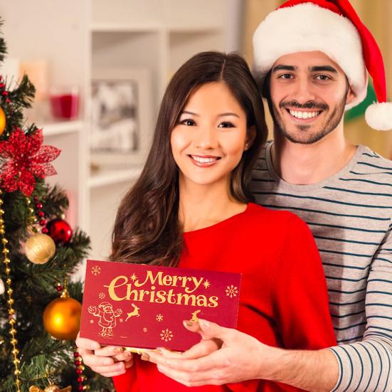 Christmas Cash Gift Envelopes with 6 Slots DIY Money Holder And Gift Card Organizer Holiday Surprise Cash Envelope for Men Women Girls Boys Kids