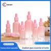 Gradient Glass Essential Oil and Skincare Bottle with Pink Rubber Dropper - 20ml & 50ml Sizes Available