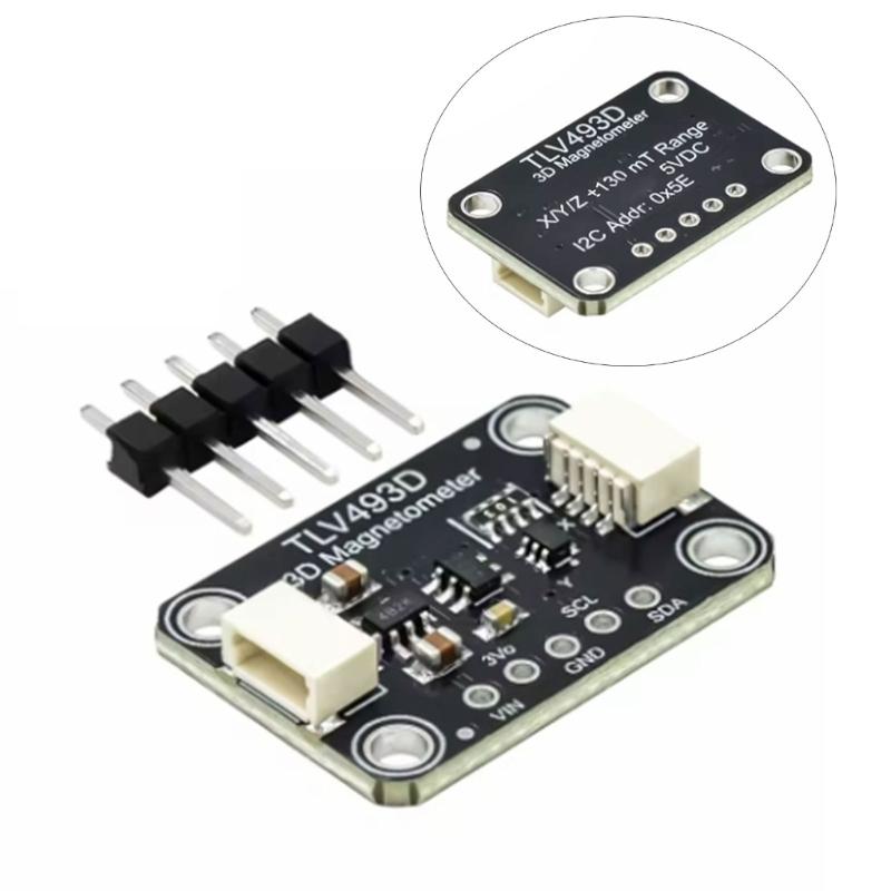 4366 TLV493D Triaxial Magnetometer Sensors Module Magnetic Field Sensors Module Replacement for Motion Tracking