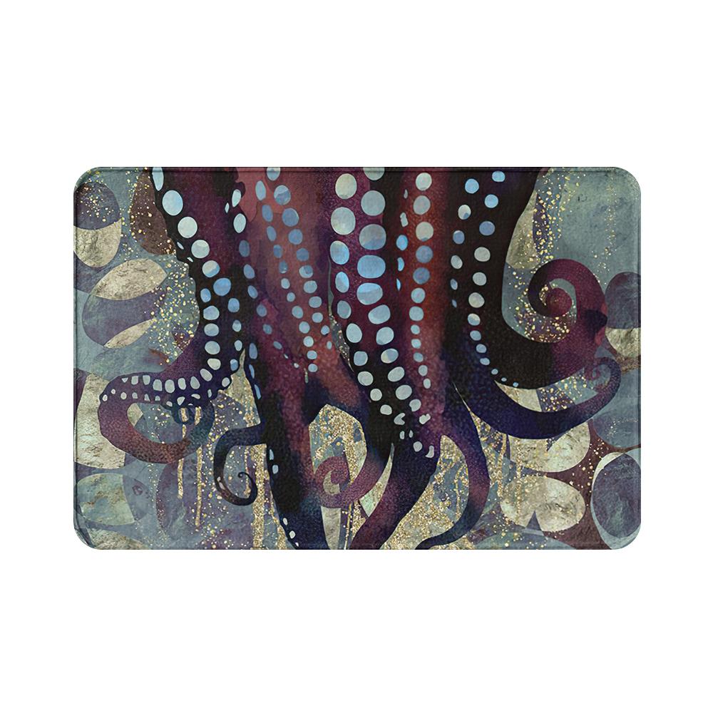 

Дверной кухонный напольный ковер, длинный защитный коврик, коврик с щупальцем осьминога, коврик для гостиной, коврик для ванной комнаты 40x60cm