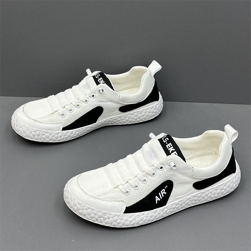 Men's shoes new breathable casual shoes summer low-top versatile sports shoes men's board shoes one pedal mesh men's shoes