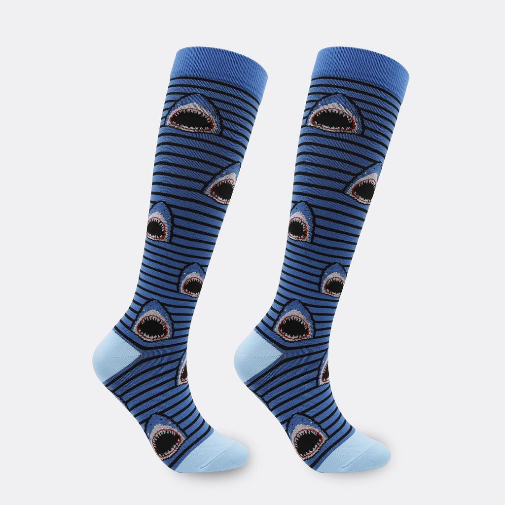 33 Styles: Sports Compression Long Socks - Elastic & Colored