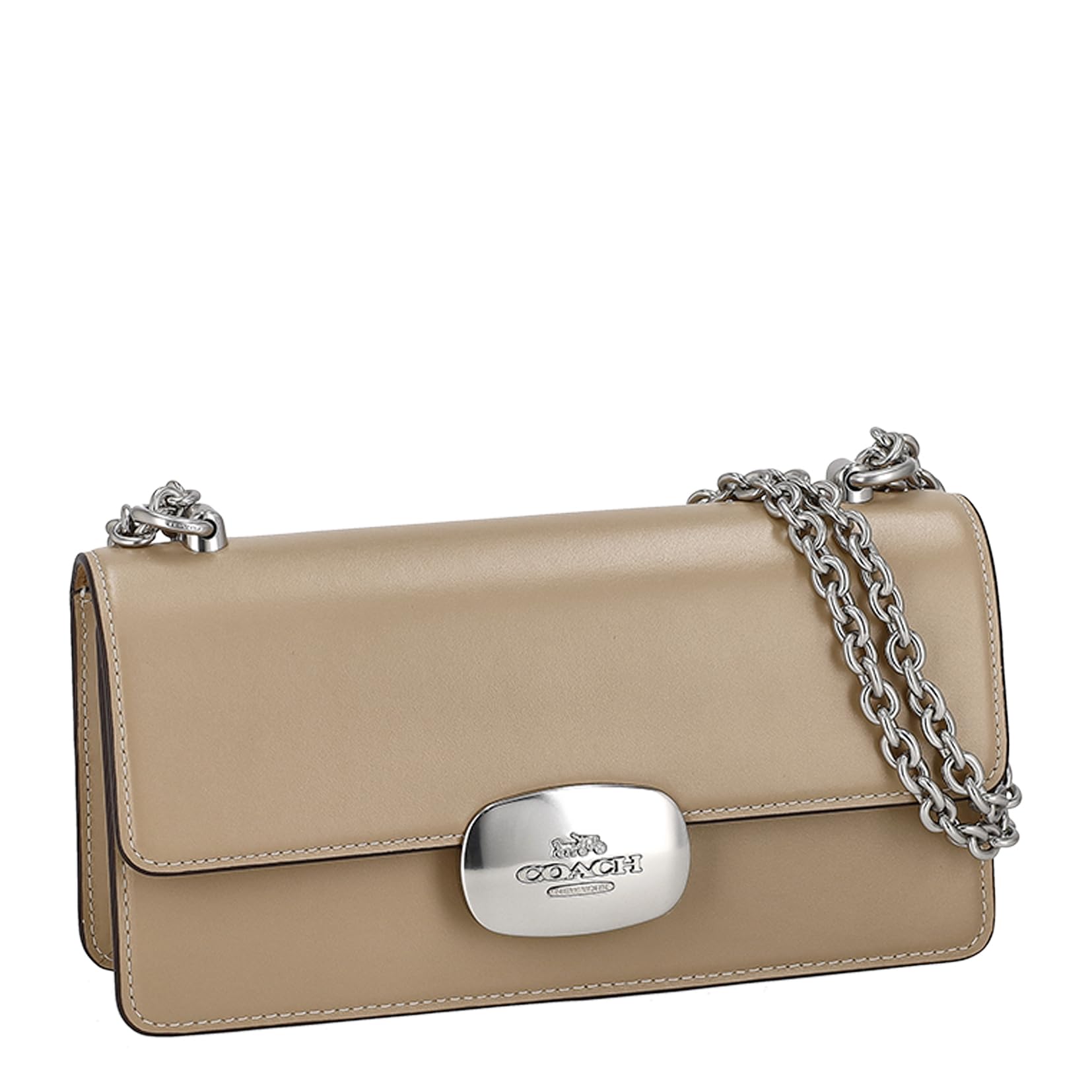 

Coach CP008 Shoulder Toe Women s Bag, Silver/Triple [Used]