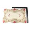 Large Dining Table Place Mat Non-Slip Bowl Pads Home Decoration Floral Tableware  Hotel