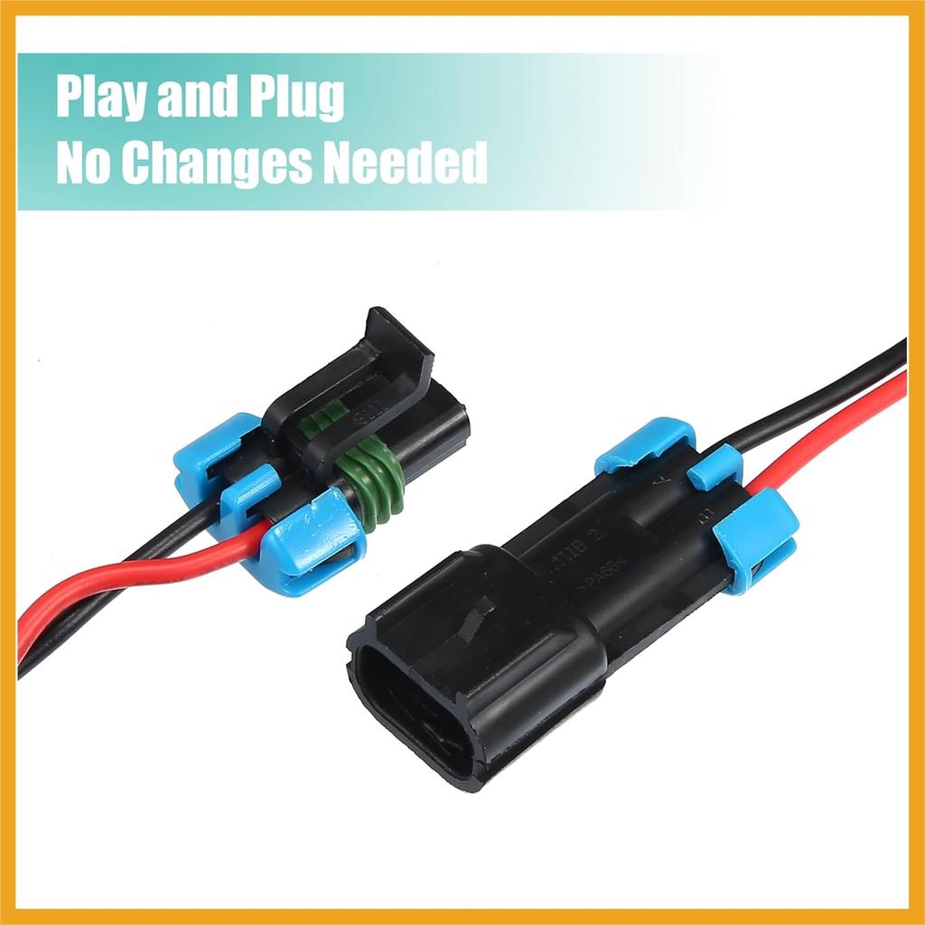 Back Up Reverse Light Wiring Harness Kit with Waterproof Relay for Polaris for Ranger 1000/ XP 1000 2018 2019 2020 2021 3-Seat and Crew Replacement