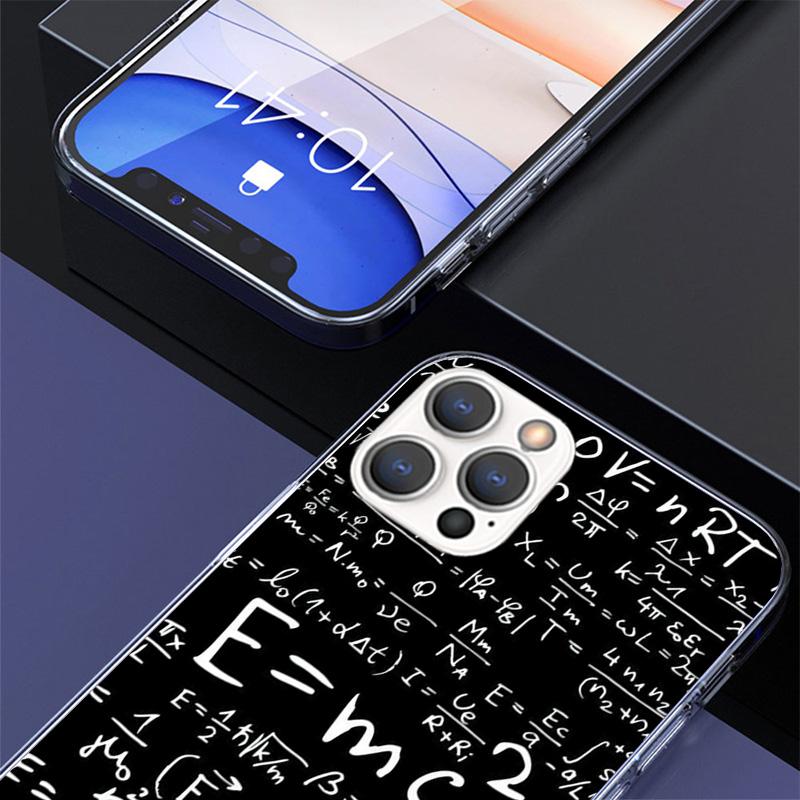 Physics Chemical Mathematics Phone Case For iPhone 17 Air 16 15 Plus 11 14 Pro Max 13 Mini 12 7 8 + SE Pattern Art Customized Co