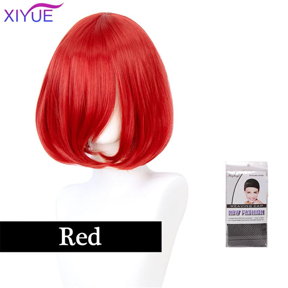 Perucă sintetică zilnică cu val mediu violet Umbre pentru femei negre albe Cosplay din fibre naturale păr fals rezistent la căldură peruci ondulate