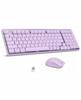 Kabelloses Tastatur-Maus-Set Mechanisch 2,4G Flachprofil Leise
