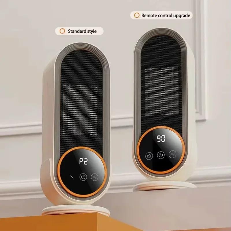Tragbarer Winterheizlüfter für Zuhause 1200W Hohe Leistung mit LCD-Touchscreen Schnelle Heizung Fernbedienung Intelligente Fernsteuerung 3-stufige Zeitschaltuhr Heizung