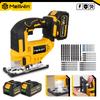 MELLWIN 3500RPM Brushless Electric Jig Saw 750W Jigsaw Adjustable Blade 3 Variable Speed Woodworking Tool for Makita 18V Battery