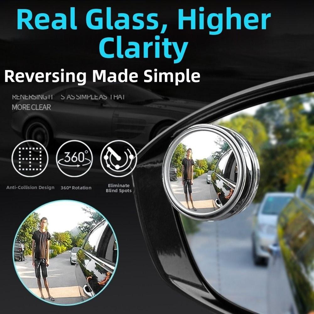 Waterproof 360° Car Mirror Adjustable Convex Mirror New Car Blind Spot Mirror  for Car Driver