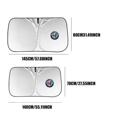 Für Auto Frontscheiben-Sonnenschutz Visier UV-Schutz Schild für Giulia Stelvio Giulietta 156 159 147 Mito Tonale GT