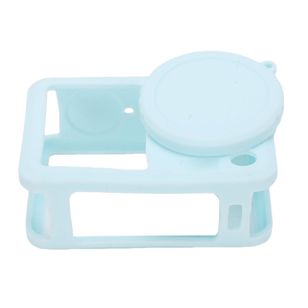 Silicone Protective Case Fit For ACTION 6 Sports Camera Drop Protective Sleeve Soft Skin Case Cover Lens with Lanyard