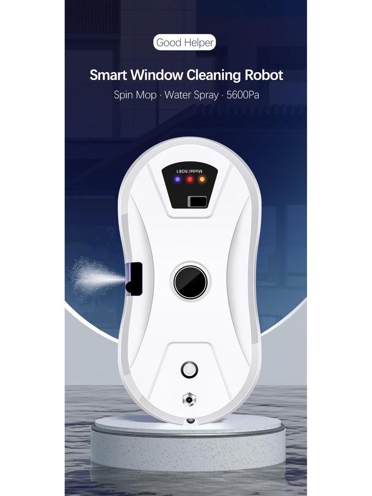 Smart Automatic Window Cleaning Robot for High-Rise Glass