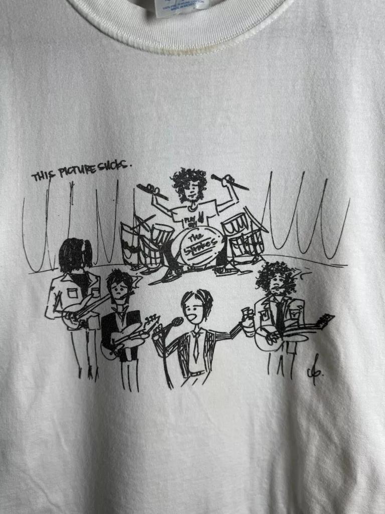 The Stroke Shirt, The Strokes White Unisex T-shirt Reprint S-5XL Men Women