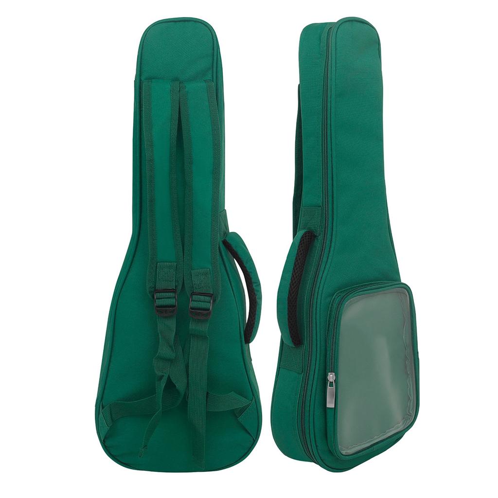 23 Inch Small Guitar Bag, Transparent Side Pocket, Ukulele Bag, Portable Backpack, Ukulele Plus Cotton Bag