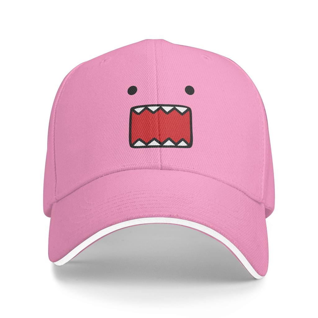 Domo Kun Doll Face Sandwich Baseball Cap Casual Polyester Cute Funny Snapback Cap For Men Women Outdoor Unstructured Soft Hats