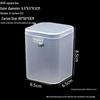 Transparent Small Square Plastic Box for Earphones, Jewelry, Beads, and Small Parts Storage (24-85)