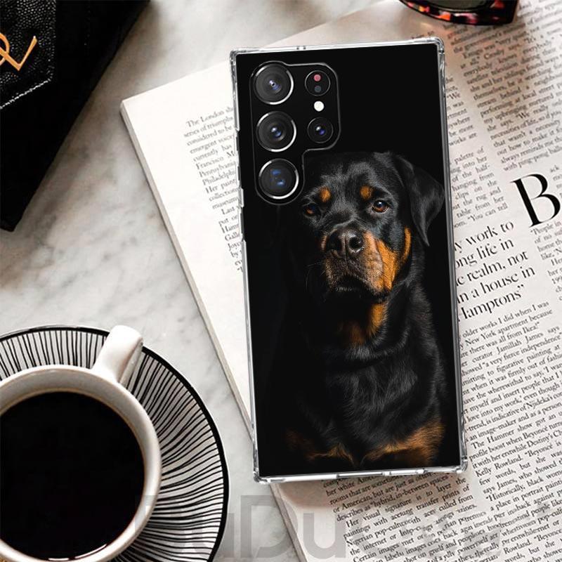 Rottweiler Dog Cover For Samsung Galaxy S23 S22 S24 S25 Ultra Phone Case S21 Plus S20 FE S10 + S25Ultra Print Fundas S23 S22 S24