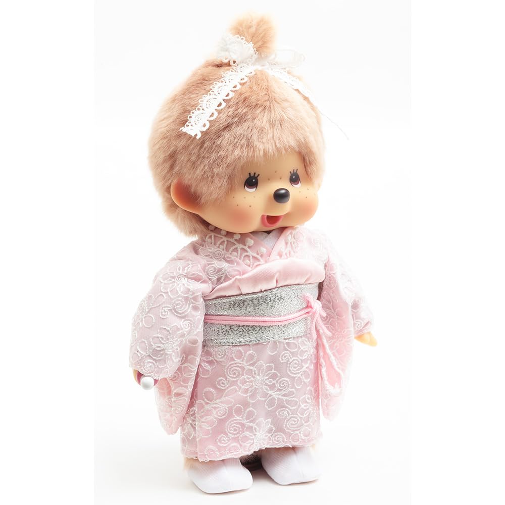 Kyugetsu Offizielles Original Kimono Monchhichi Mädchen Milch Tee Braun IPM-110-Z