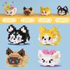 Non-Toxic Mini Cute Pet Dog Cat Model Building Block Micro Set Kids City Cartoon Animal Diamond Bricks Educational Toys For Adult