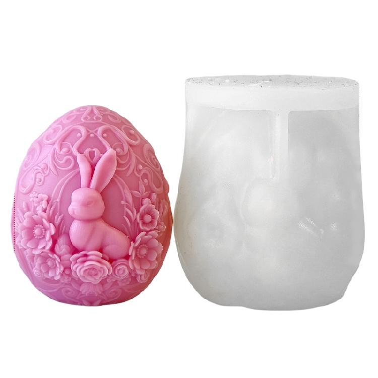 Detailed Silicone Rabbit Eggs Mold For Easter Themed Scented Candle For Home Gatherings And Craft Activities