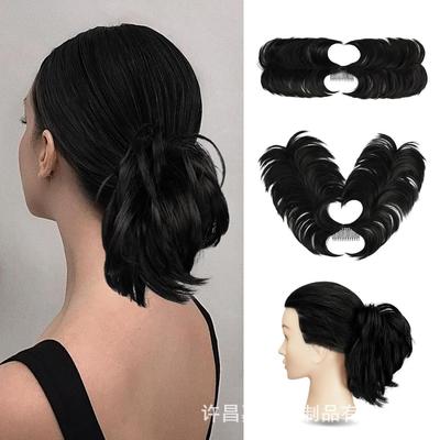 Hot Girl Hair Extensions - Foldable Voluminous Messy Bun Scrunchie Natural Hair Piece