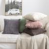 Woven Plush Double-Sided Solid Color Pillow Cover