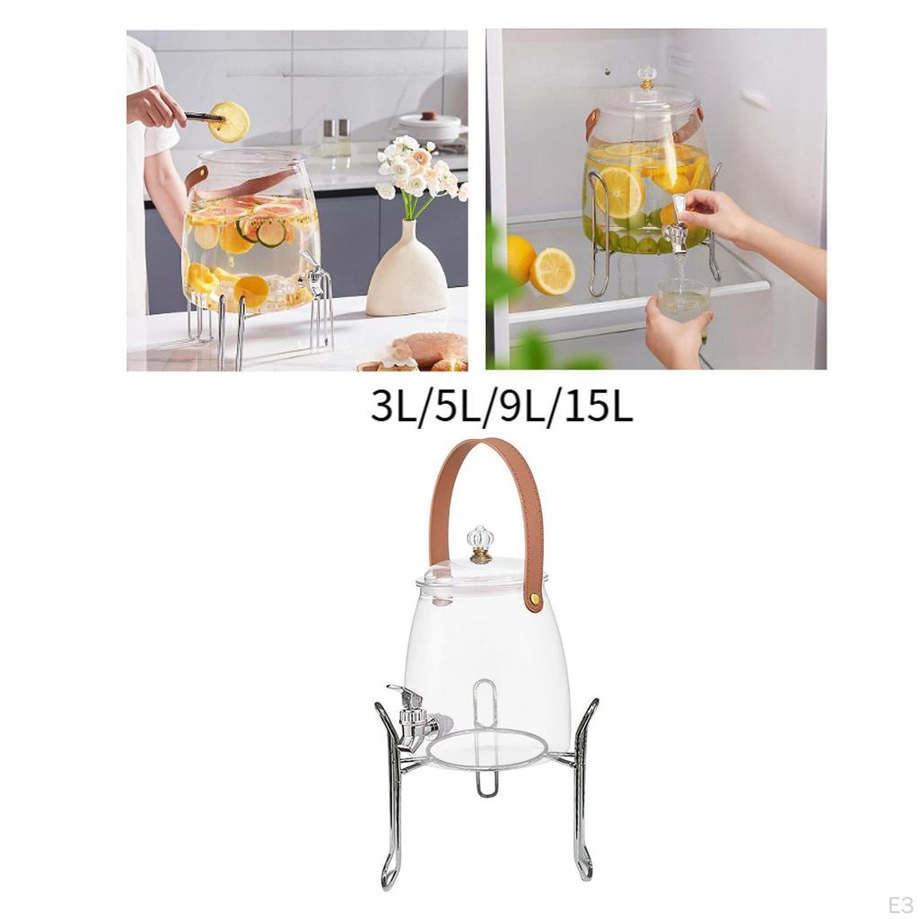 Beverage Dispenser Cold Kettle with Faucet Container Large Capacity Water Jug Fruit Teapot Bucket