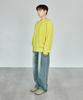 NONBLANK [Hyun Kim] Lambswool Round Knit_Yellow