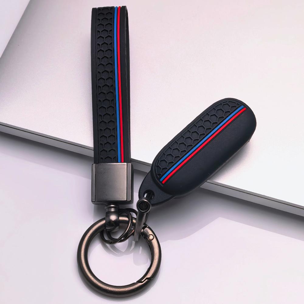 Key Fob Cover for Zontes 368G 368E 368D 368M 368K 350D with Keychain Non Slip Soft Key Shell for Zontes Induction Remote Key Anti-Scratch Surface