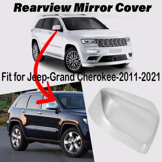 Passenger Right Side Mirror Cover Cap Fits Jeep Grand Cherokee 2011-2021 Chrome